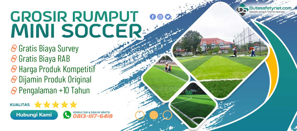 baner rumput sintetis mini soccer